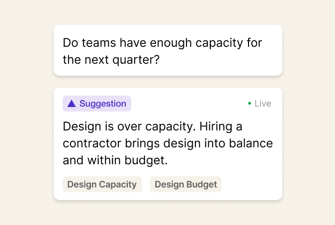 Forest: Agentic AI planning that always thinks ahead 8 Natural language AI planning queries