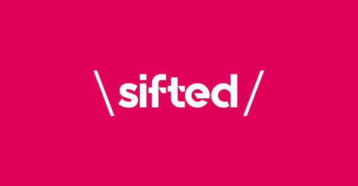 sifted white logo on pink background